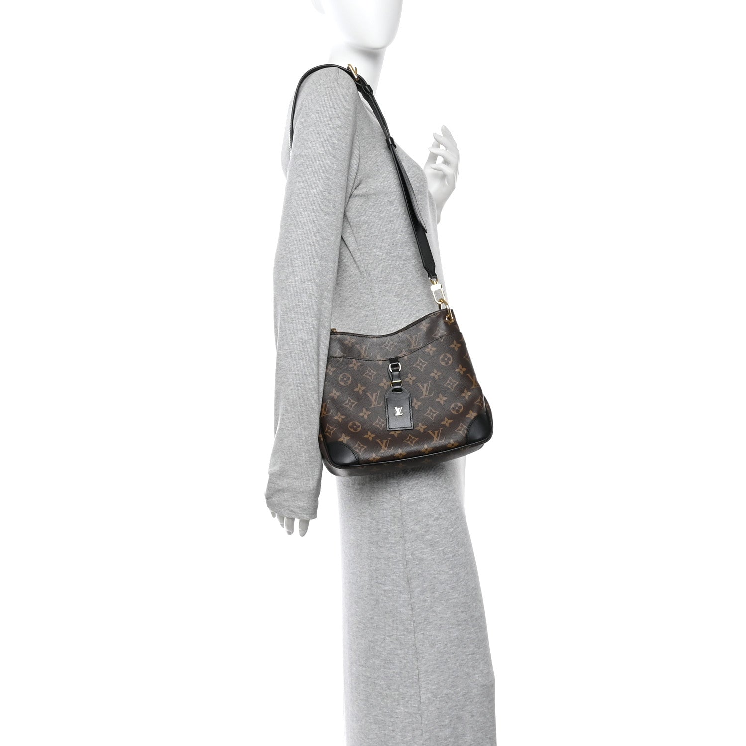Louis Vuitton Monogram Odeon PM Black 2 of 9