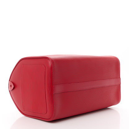 Louis Vuitton Epi Speedy 30 Castillan Red 4 of 12