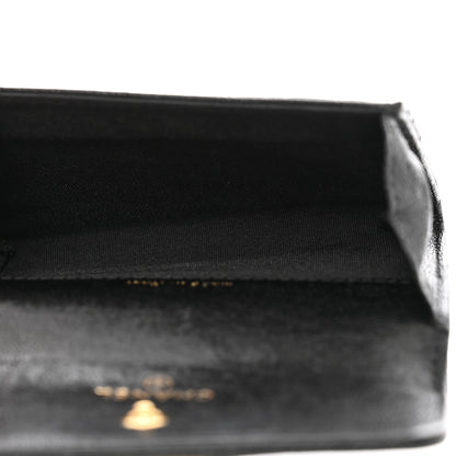 Chanel Caviar Chevron Quilted Boy Flap Card Holder Black 5 of 9