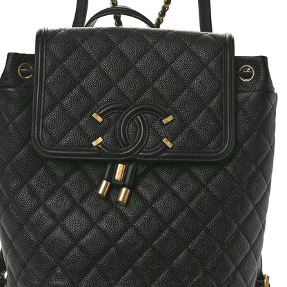 Chanel Caviar Quilted Small Filigree Backpack Black 8 of 11