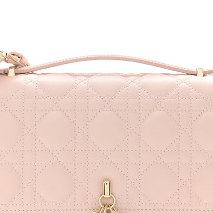Christian Dior Lambskin Cannage My Dior Top Handle Bag Rose Poudre 7 of 9