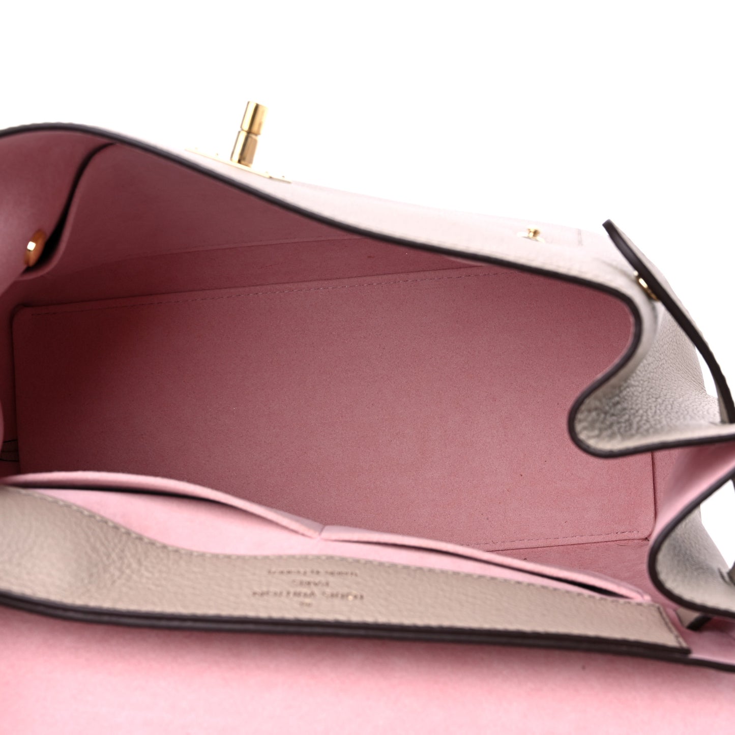 Soft Calfskin Lockme Ever MM Greige