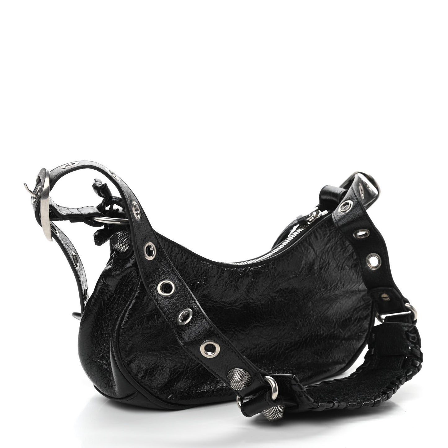 Agneau Arena Le Cagole Shoulder Bag XS Black
