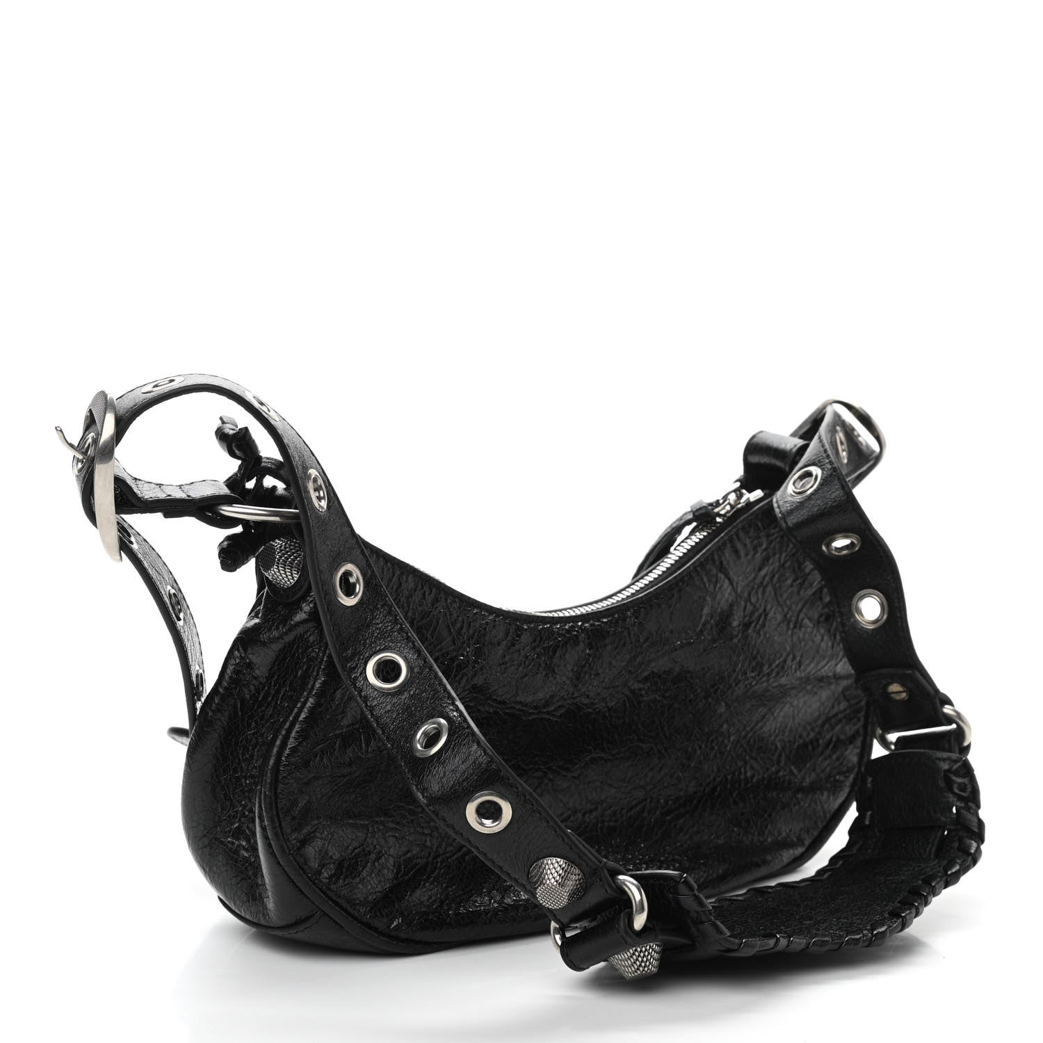 Balenciaga Agneau Arena Le Cagole Shoulder Bag XS Black 3 of 9