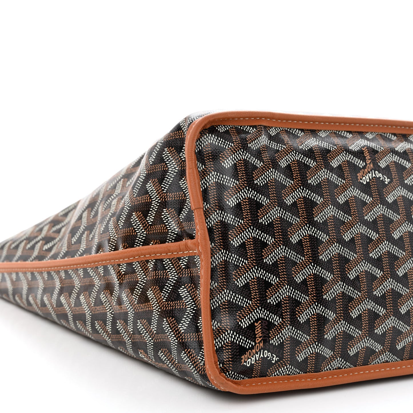 Goyardine Reversible Anjou PM Black Gold
