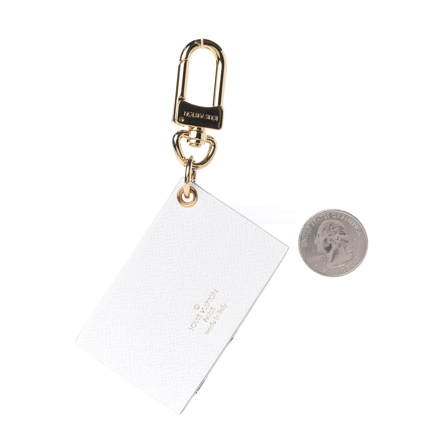 Louis Vuitton Petite Malle Malletage Bag Charm Key Holder White 2 of 3