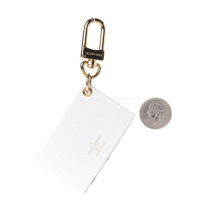 Louis Vuitton Petite Malle Malletage Bag Charm Key Holder White 2 of 3