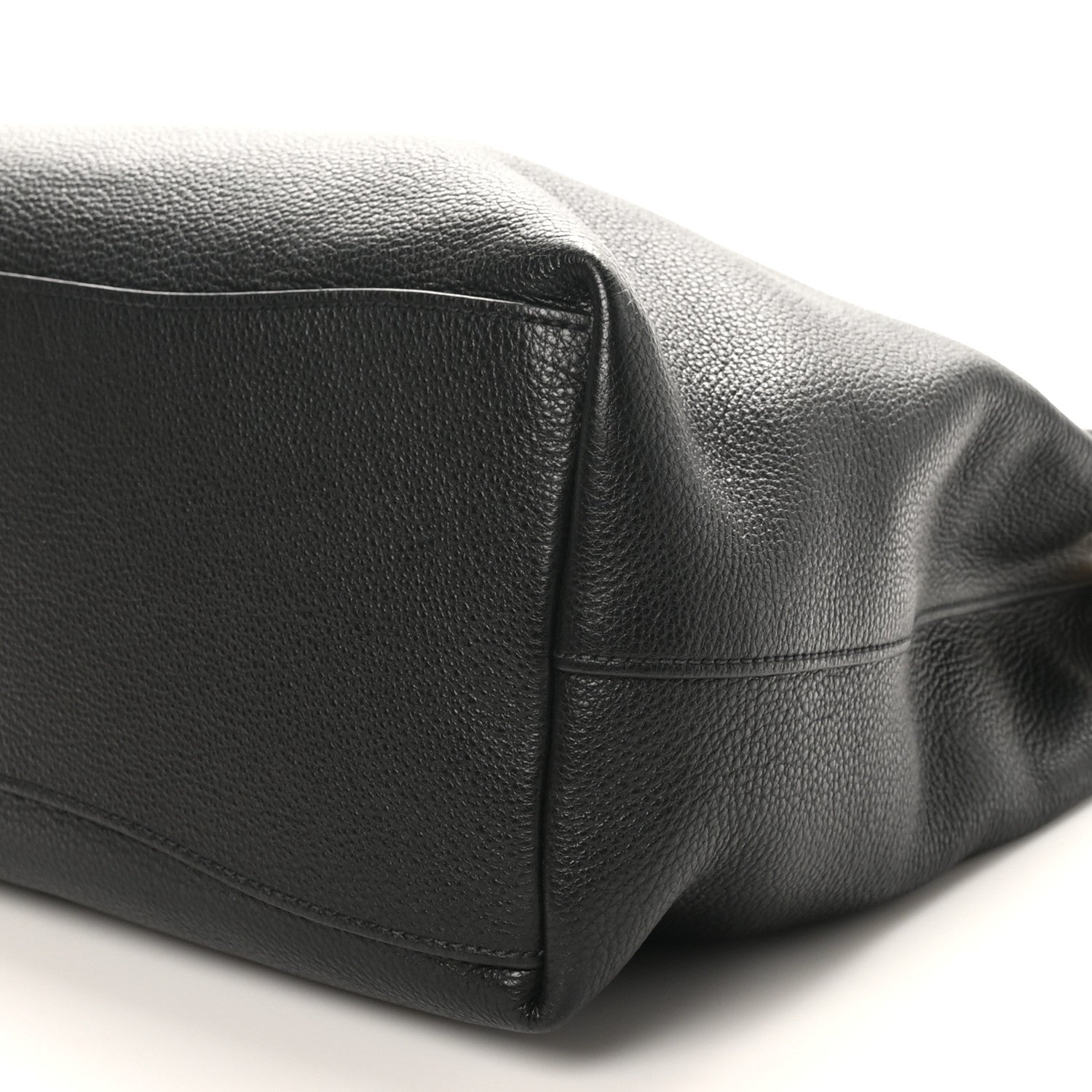 Prada Vitello Phenix Embossed Logo Hobo Black 9 of 9