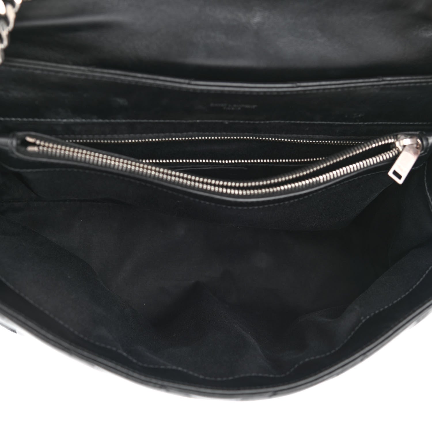 Saint Laurent Calfskin Y Quilted Monogram Large Loulou Chain Satchel Black 5 of 10