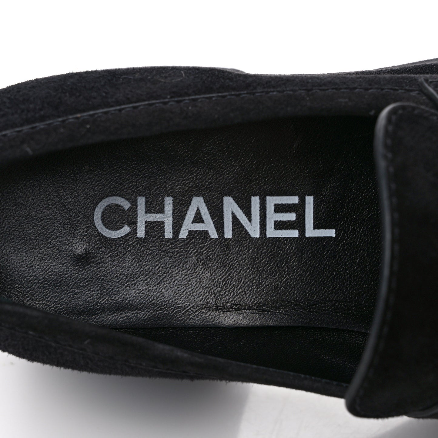 Suede CC Platform Loafers 36.5 Black