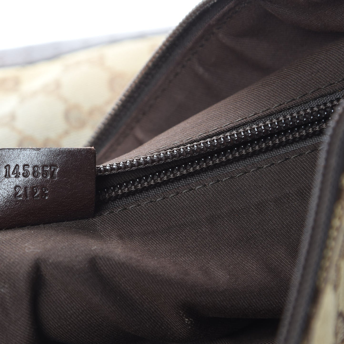 Monogram Calfskin Perforated Medium Flat Messenger Bag Dark Brown