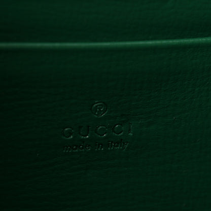 Gucci Azalea Calfskin Enamel Mini Dionysus Chain Wallet New Shamarock Emerald 6 of 10