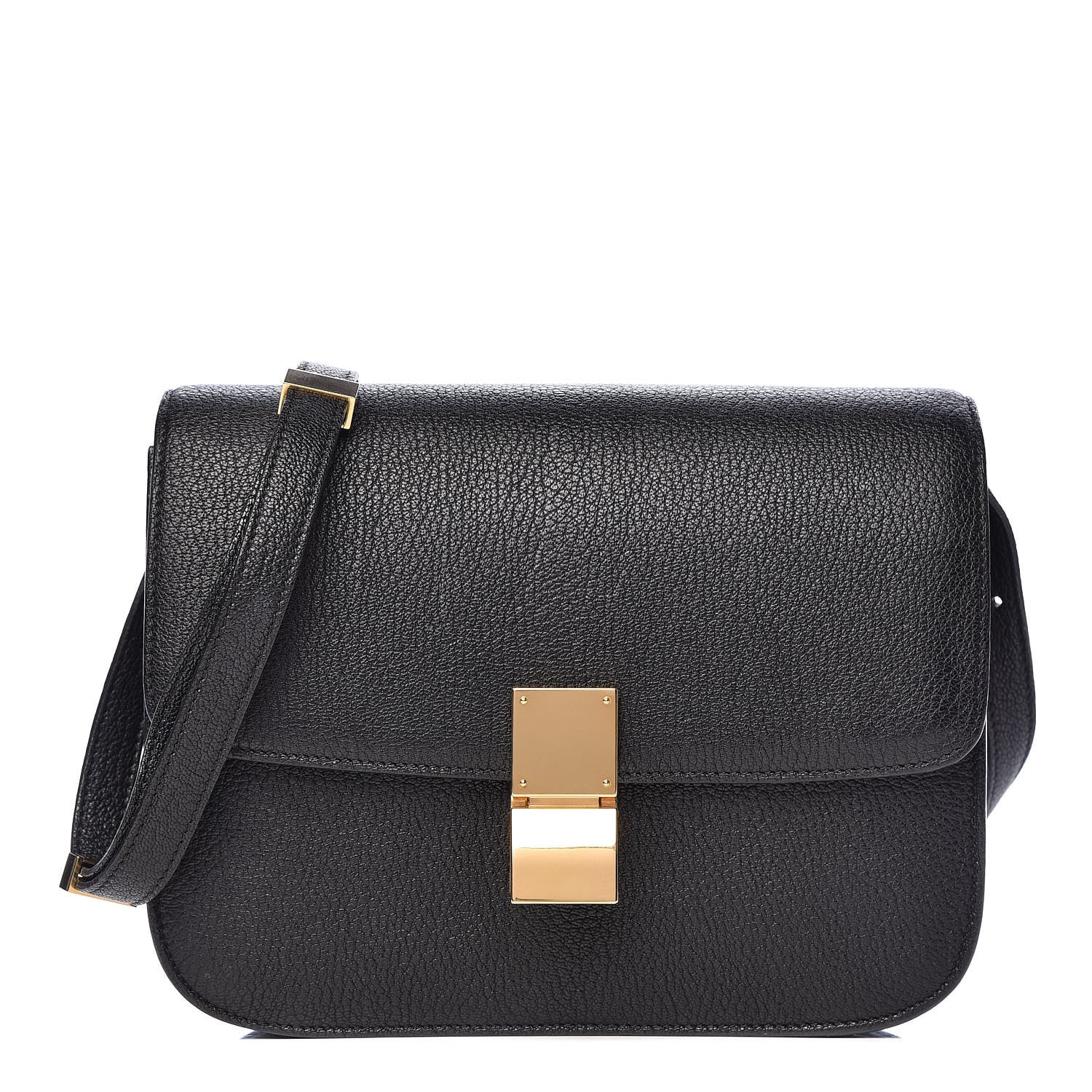 Celine Goatskin Medium Classic Box Flap Bag Black 1 of 13