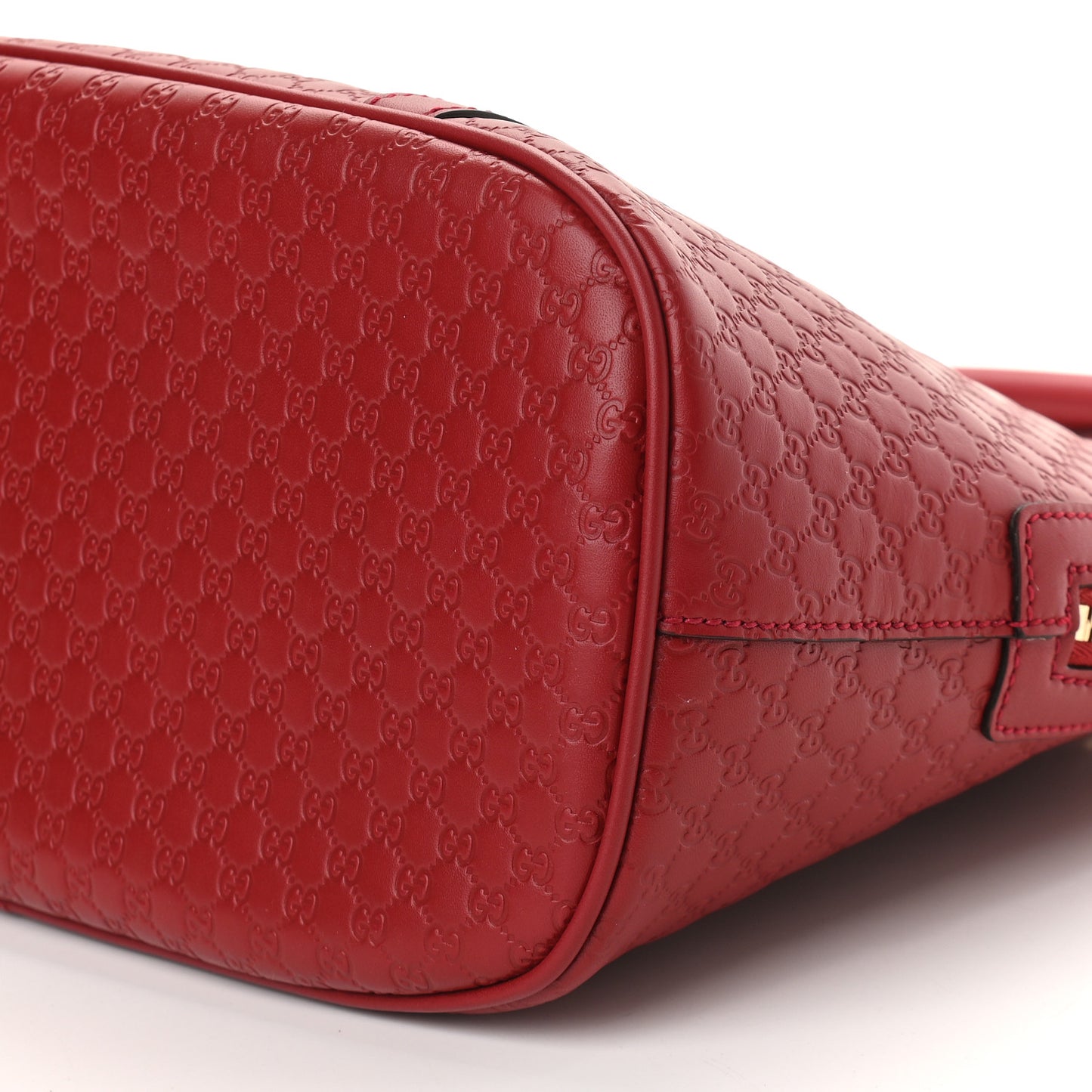 Microguccissima Medium Dome Bag Red