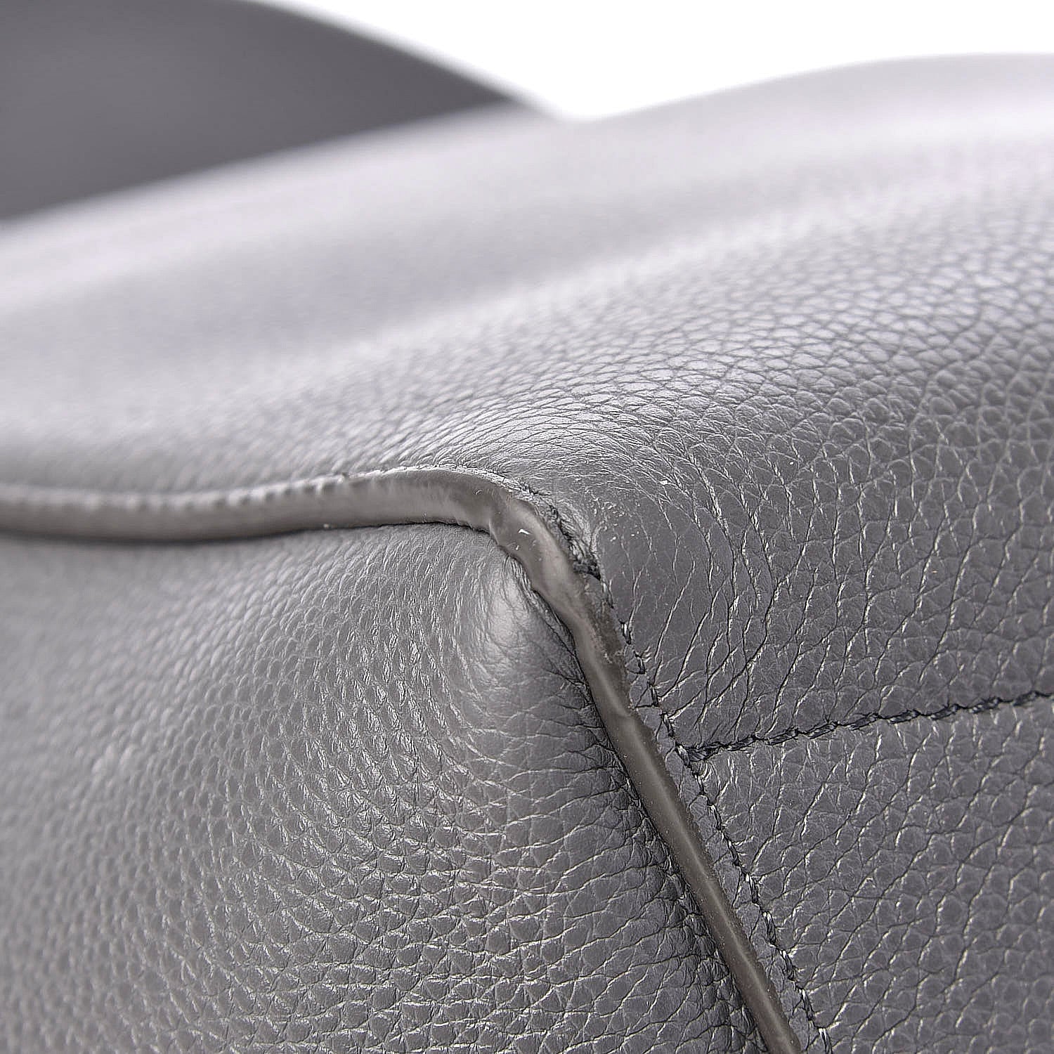 Celine Soft Grained Calfskin Sangle Bucket Bag Storm 22 of 23