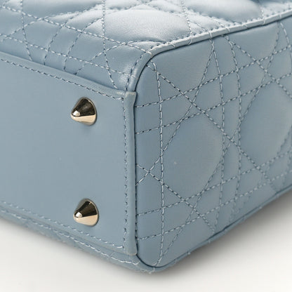 Christian Dior Lambskin Cannage Small My ABCDior Lady Dior Cloud Blue 8 of 8