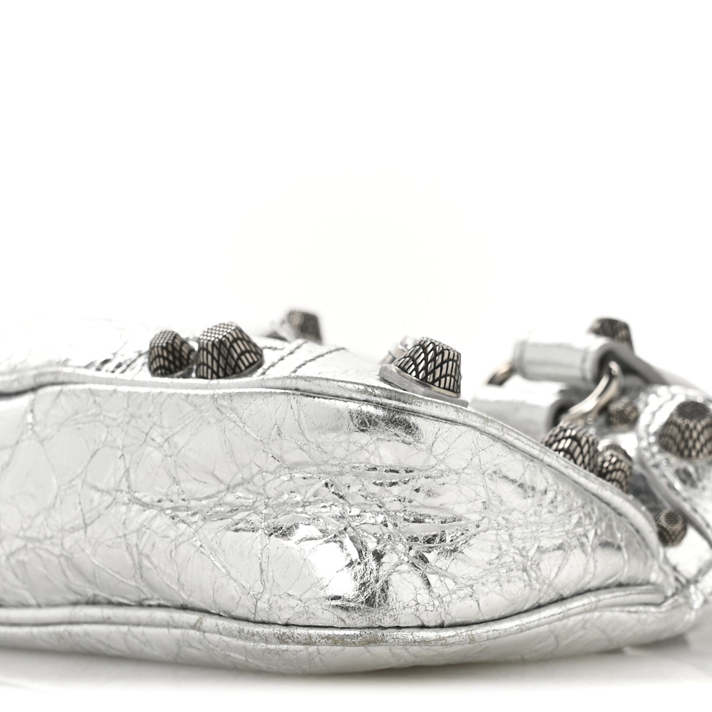 Agneau Arena Neo Cagole Mini Handbag Silver