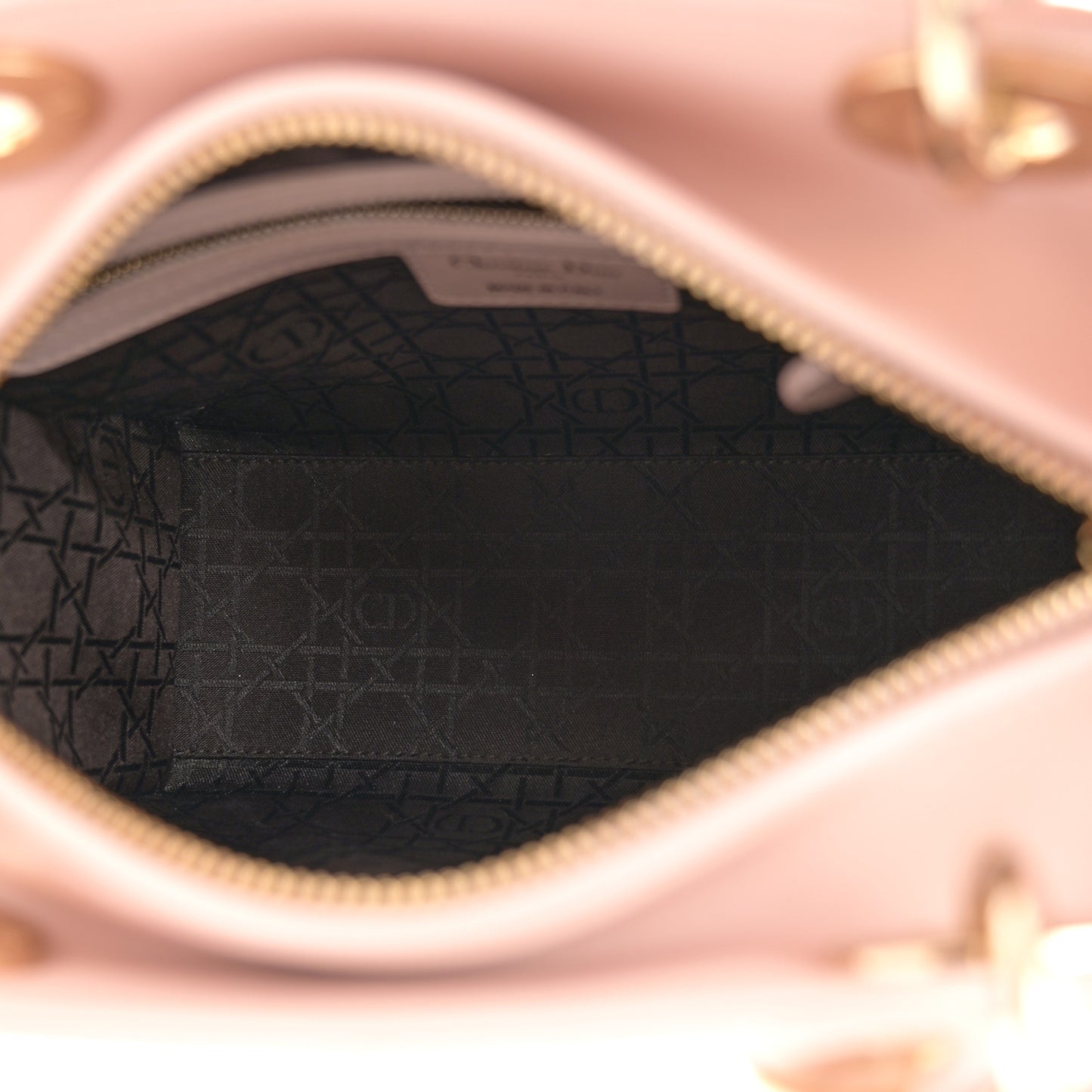 Lambskin Cannage Medium Lady Dior Light Pink