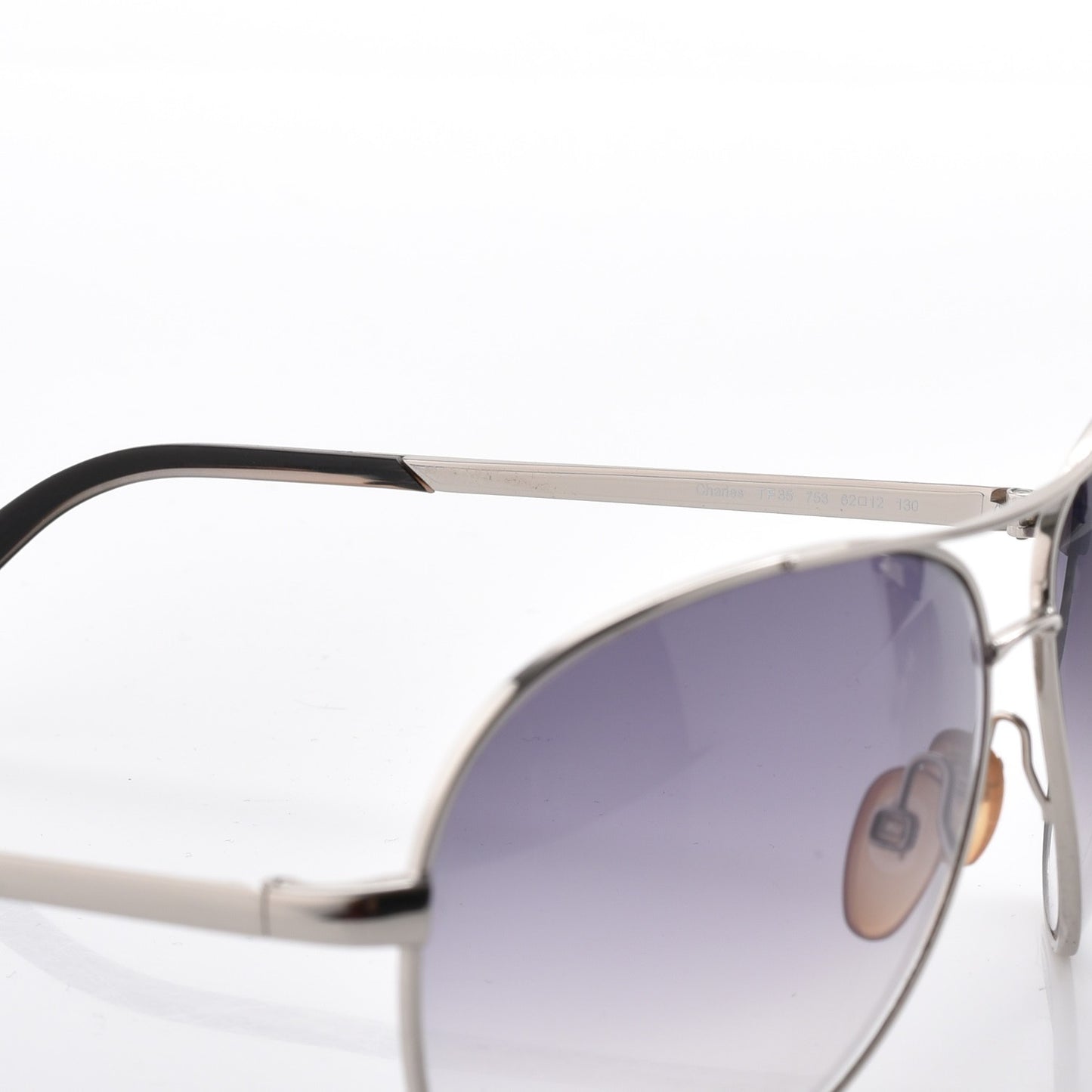 Metal Charles Aviator Sunglasses TF35 Silver
