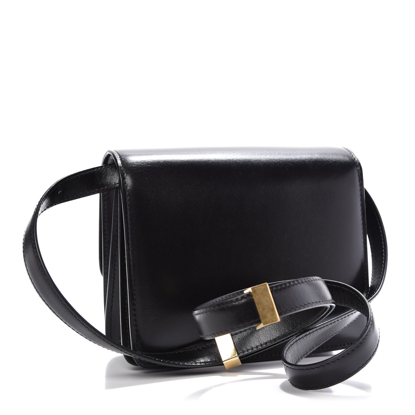 Box Calfskin Small Classic Box Flap Bag Black