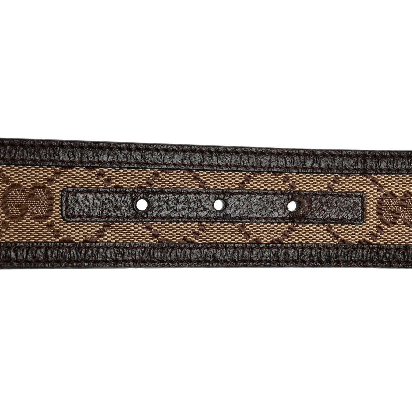 Monogram Interlocking G Belt 80 32 Dark Brown