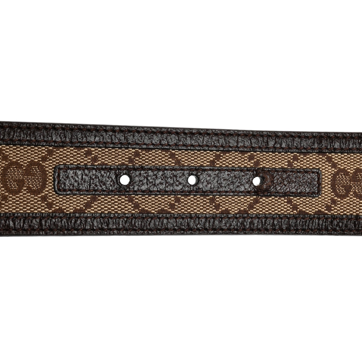 Gucci Monogram Interlocking G Belt 80 32 Dark Brown 3 of 9