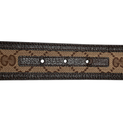 Gucci Monogram Interlocking G Belt 80 32 Dark Brown 3 of 9