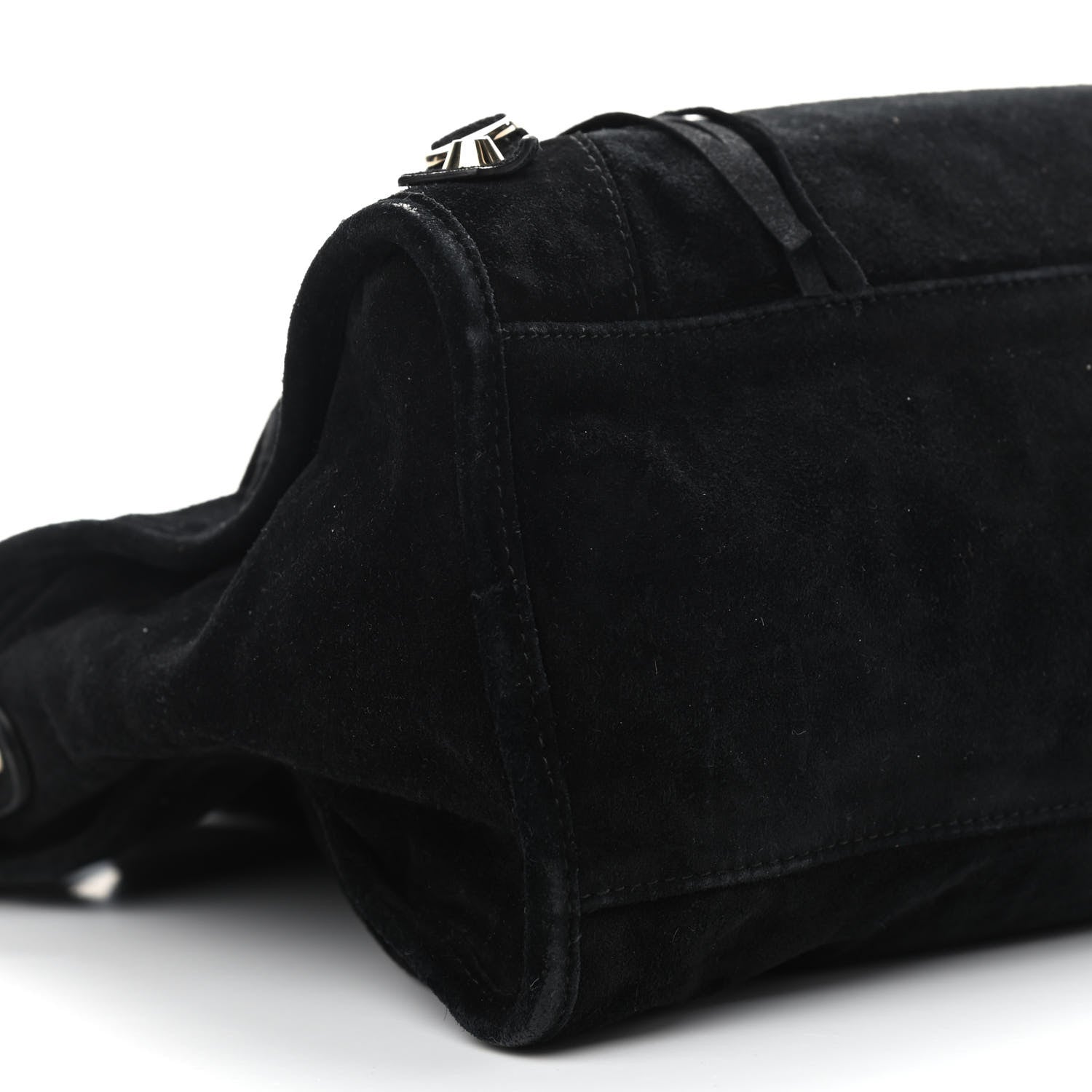 Balenciaga Baby Daim Suede Classic Silver Hardware City Black 9 of 16