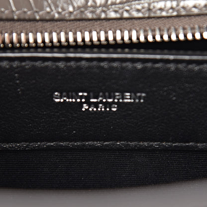 Saint Laurent Croc Calfskin Embossed Medium Uptown Tote Asphalt 7 of 10