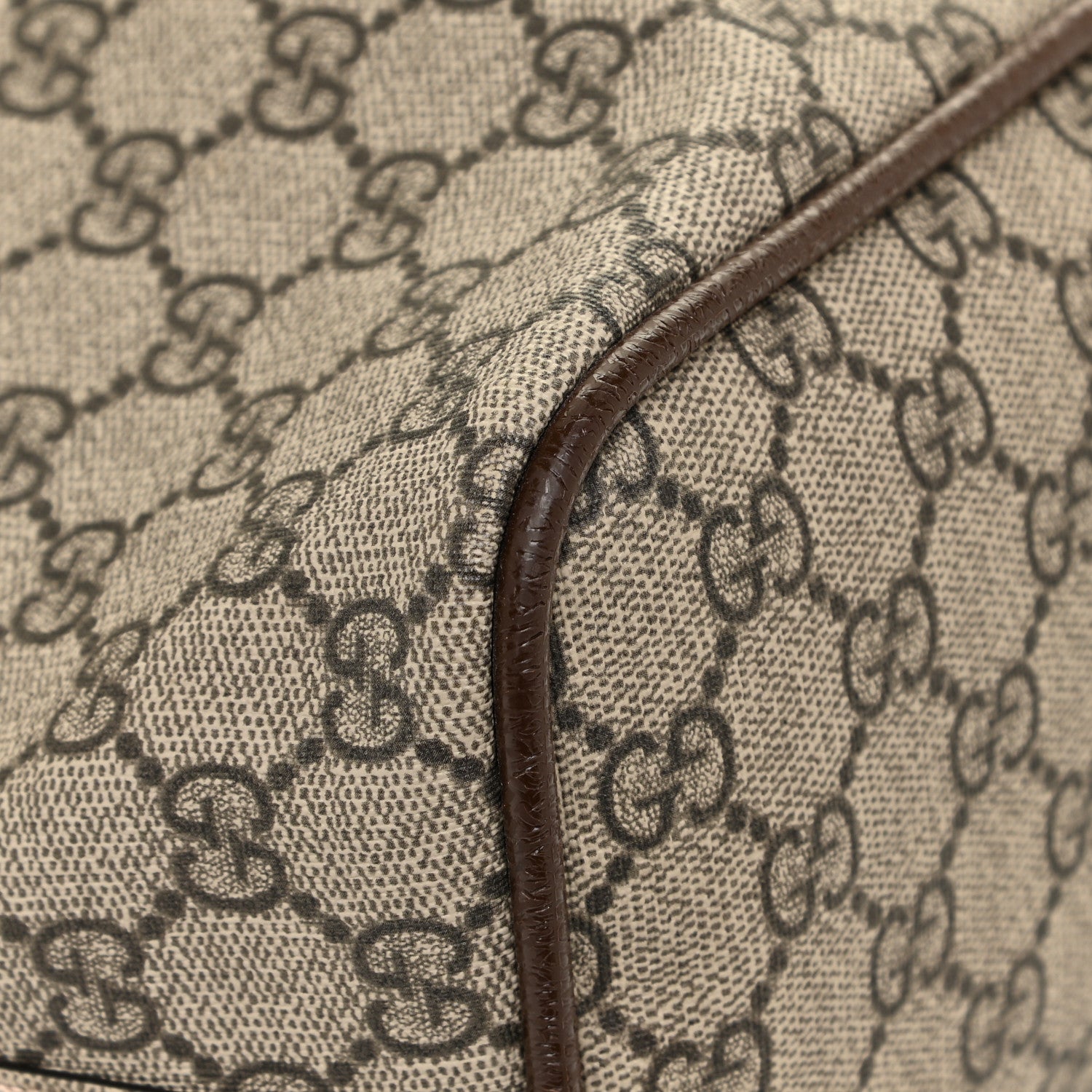 Gucci GG Supreme Monogram Web Neo Vintage Tote Beige New Acero Crop 14 of 15