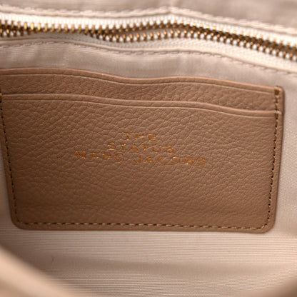 Marc Jacobs Grained Calfskin Quilted Double Stitched The Status Flap Crossbody Bag Tan 5 of 9