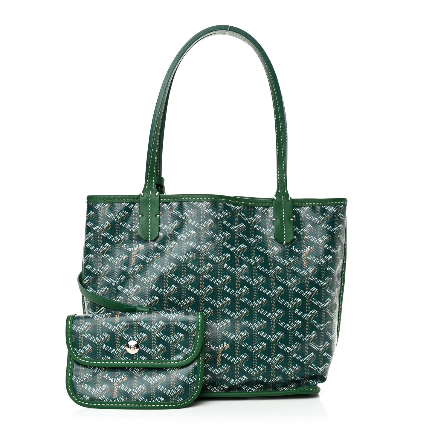 Goyardine Reversible Mini Anjou Green