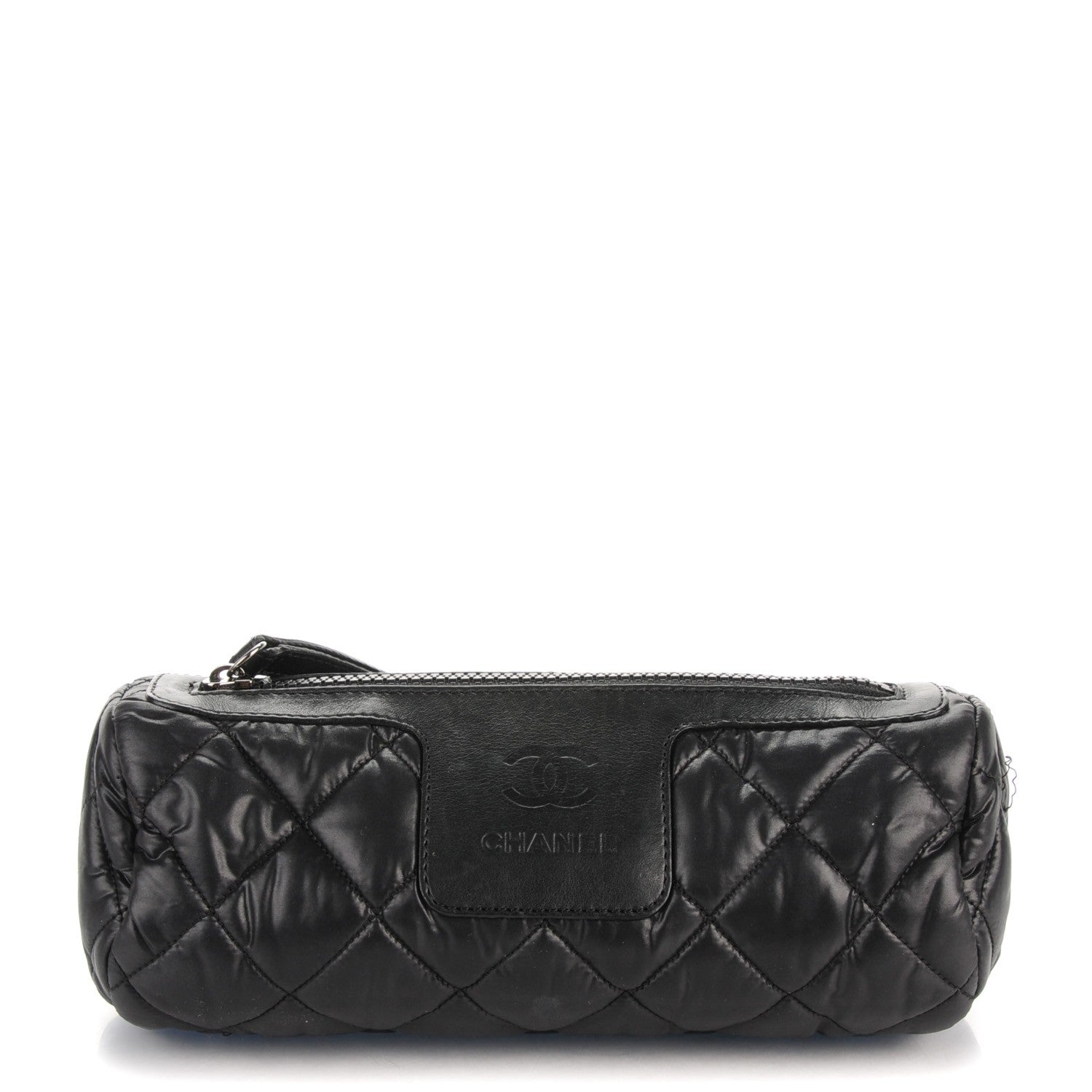 Chanel Nylon Quilted Cocoon Cosmetic Pouch Black 1 of 8