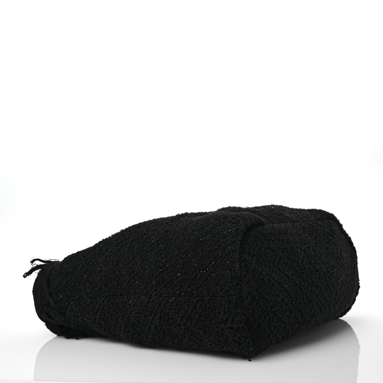 Chanel Terry Cotton CC Beach Tote Towel Set Black 5 of 16