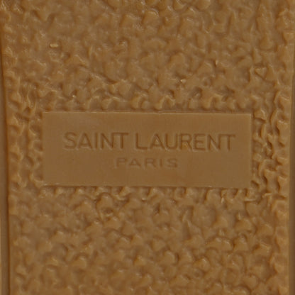 Saint Laurent Lambskin Monogram Espadrilles 38 White 8 of 10