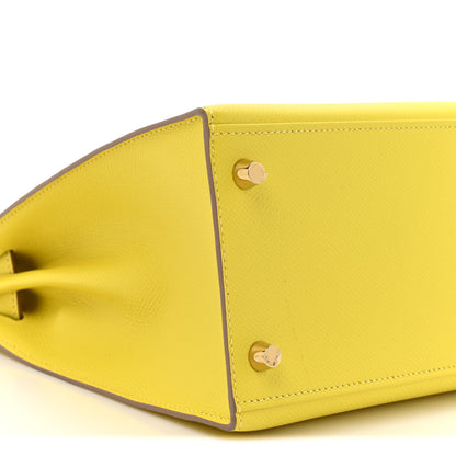 Hermes Epsom Kelly Sellier 28 Lime 10 of 12