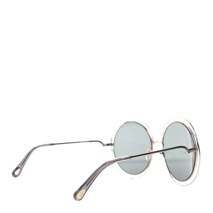 Chloe Oversized Round Carlina Sunglasses CE114SD Gold Grey Metallic 4 of 7