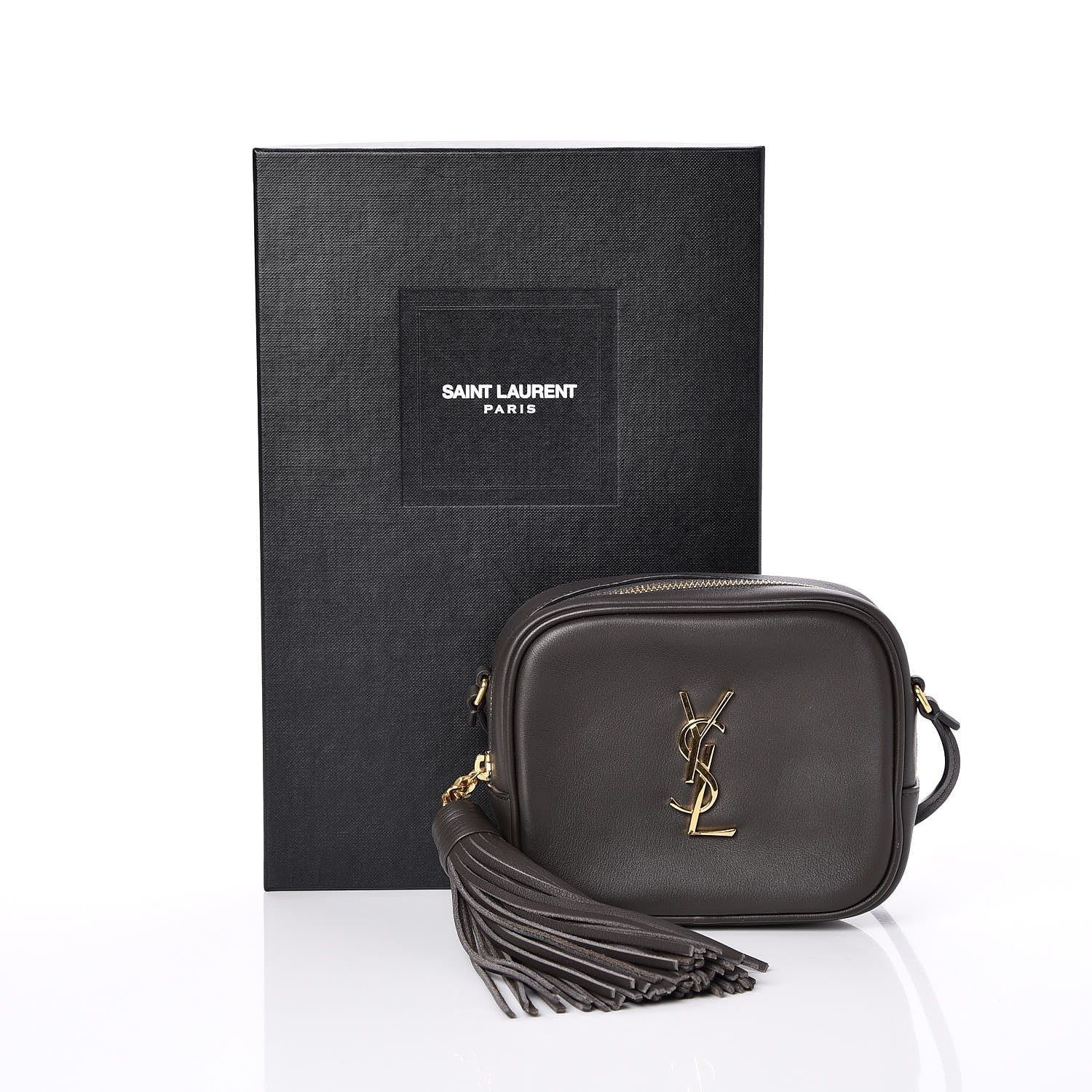 Saint Laurent Nappa Monogram Blogger Bag Coal 8 of 8