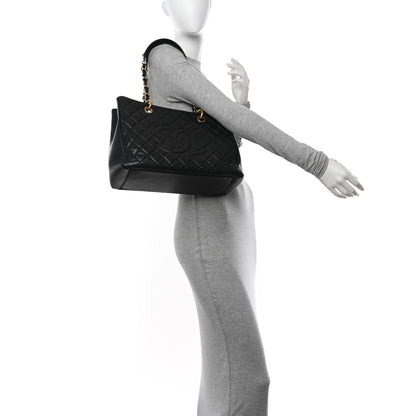 Chanel Caviar Quilted Grand Shopping Tote GST Black 2 of 11