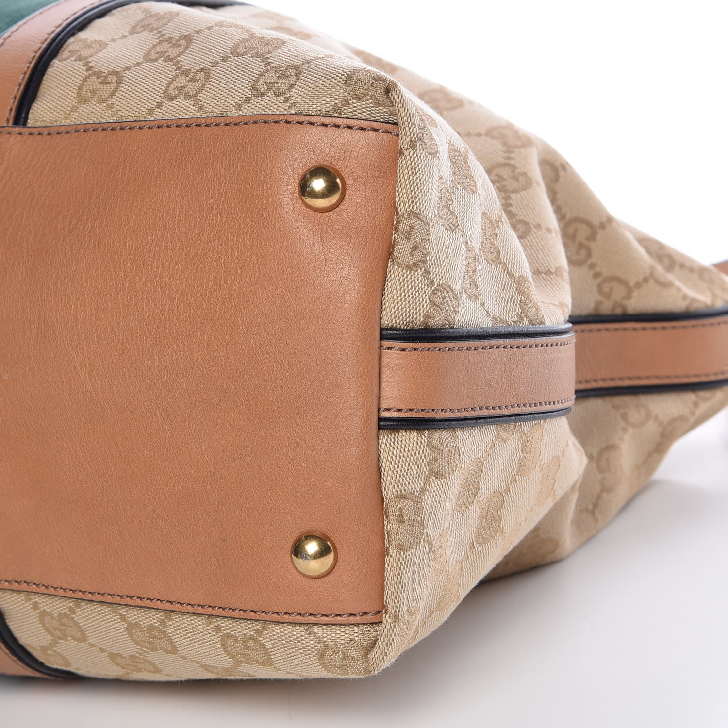 Gucci Monogram Web Medium Rania Top Handle Bag Sand 12 of 12