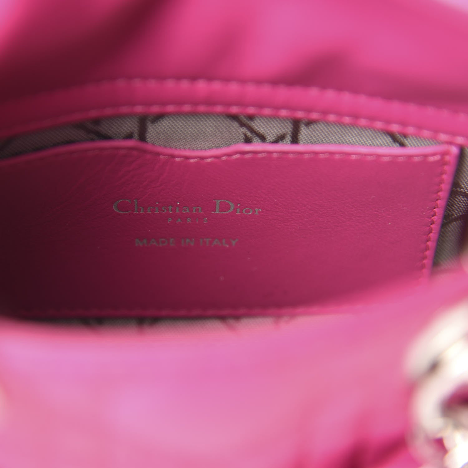 Christian Dior Lambskin Cannage Mini Lady Dior Sorbet 8 of 10