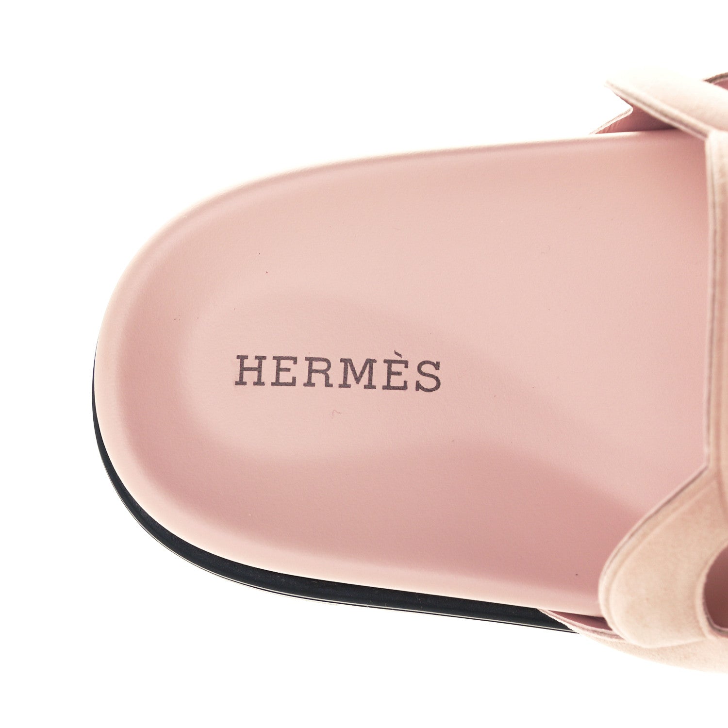 Hermes Suede Goatskin Extra Sandals 37 Rose Opaline 10 of 10