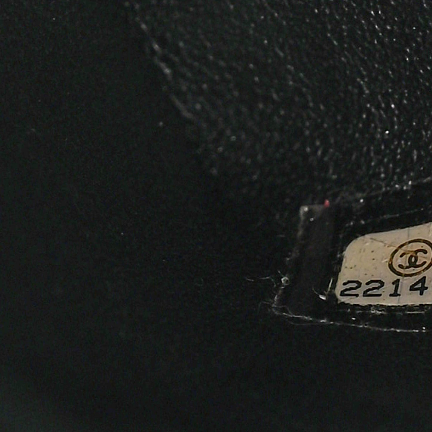 Iridescent Calfskin CC East West Shopping Tote Black