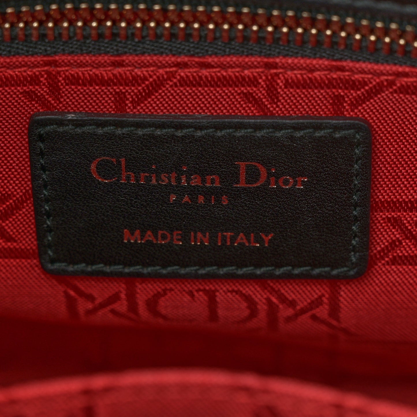 Lambskin Cannage Small Lucky Badges My Lady Dior Black