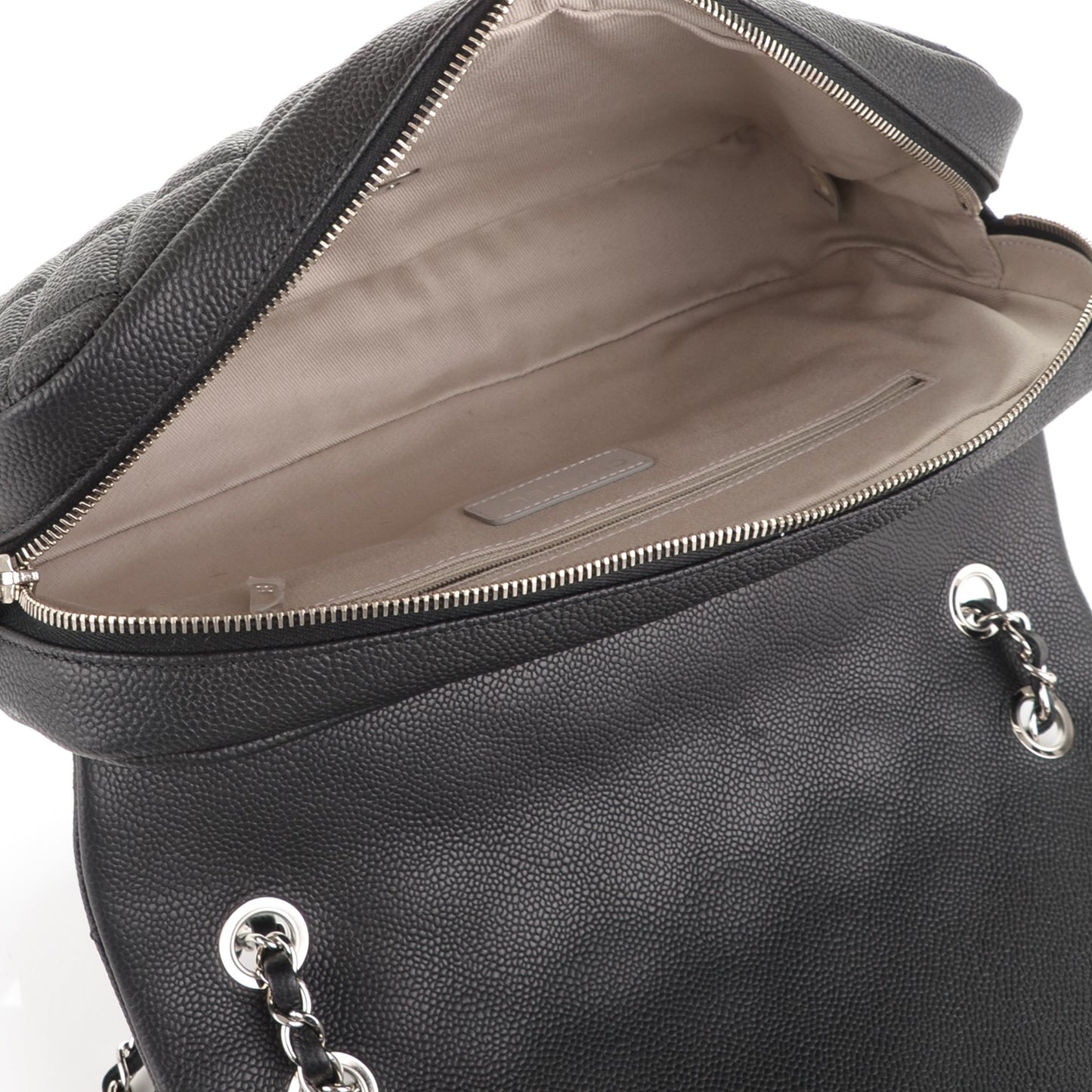 Caviar Quilted Jumbo Easy Flap Black