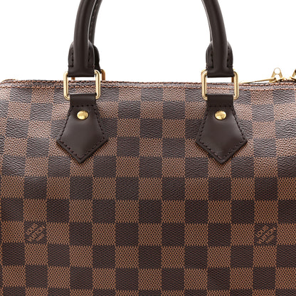 Louis Vuitton Damier Ebene Speedy Bandouliere 25 8 of 10