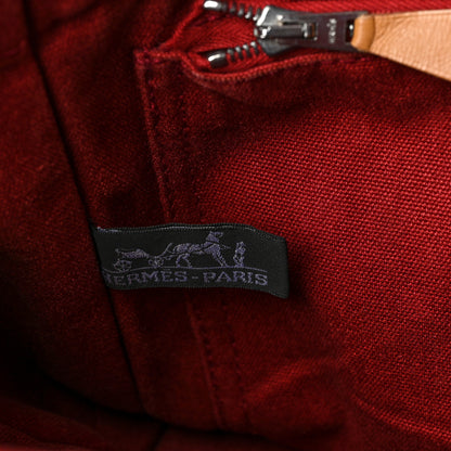 Hermes Canvas Herline PM Tote Red 5 of 9