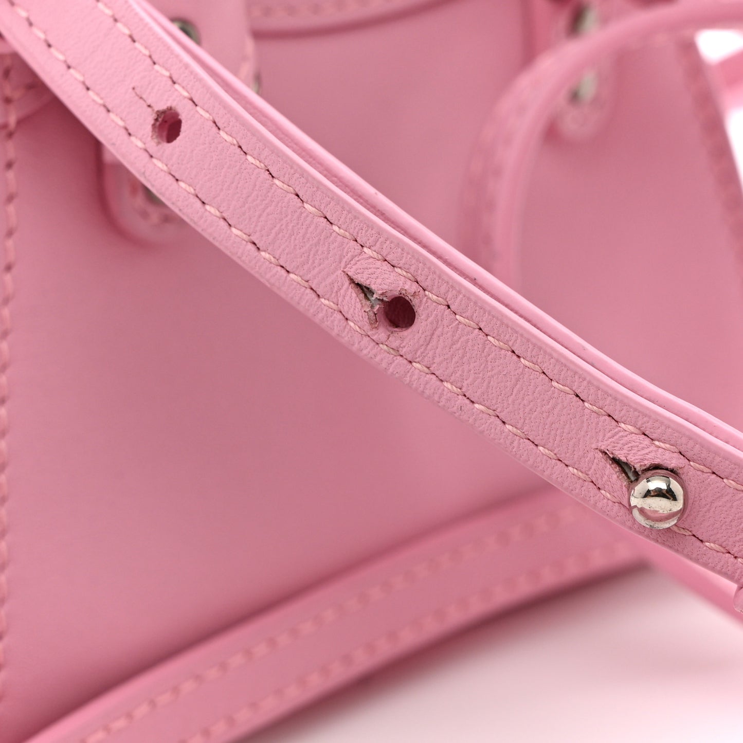 Smooth Calfskin Neo Classic Silver Hardware Super Nano City Crossbody Candy Pink