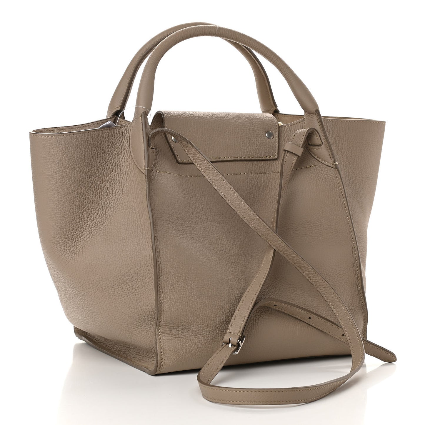 Supple Grained Calfskin Small Big Bag Light Taupe
