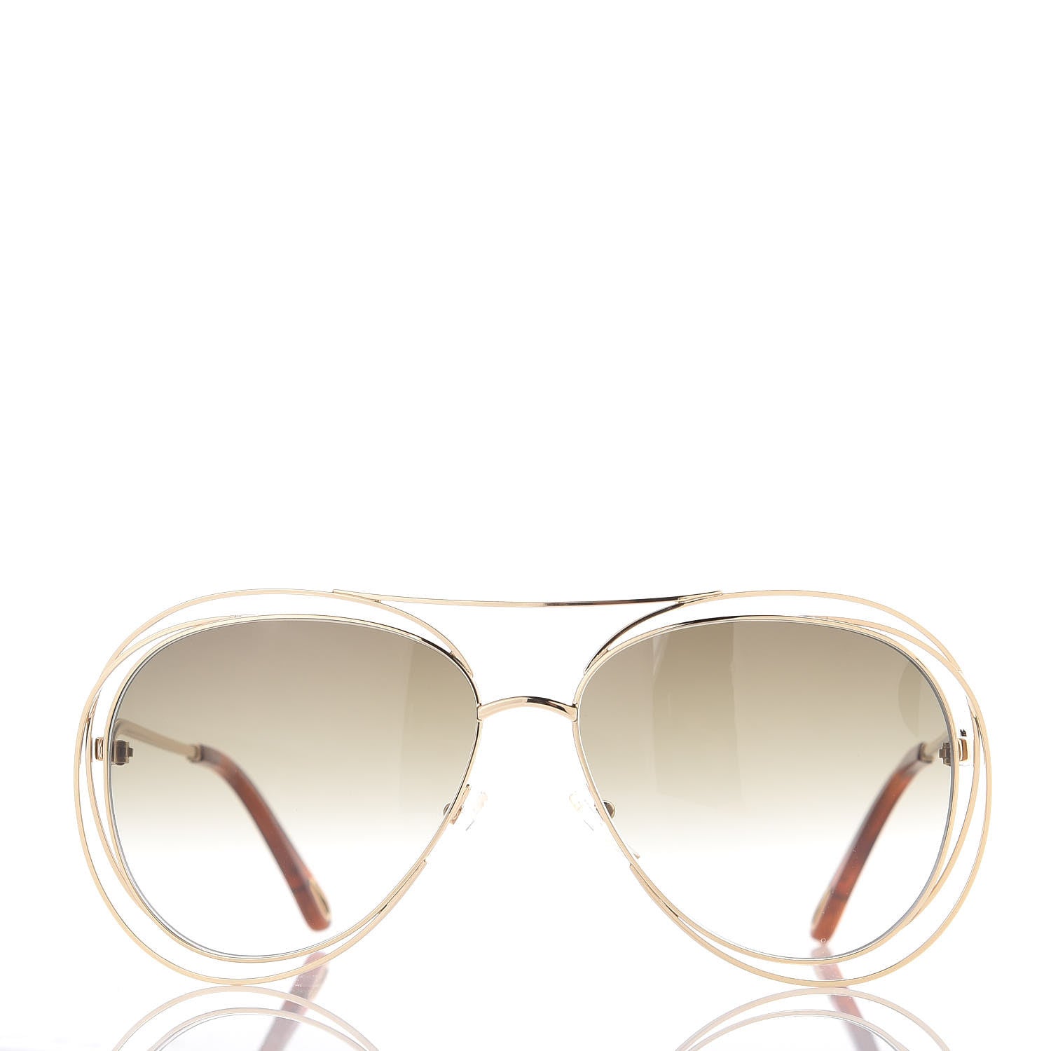 Chloe Carlina Round Sunglasses CE134S Gold 3 of 7